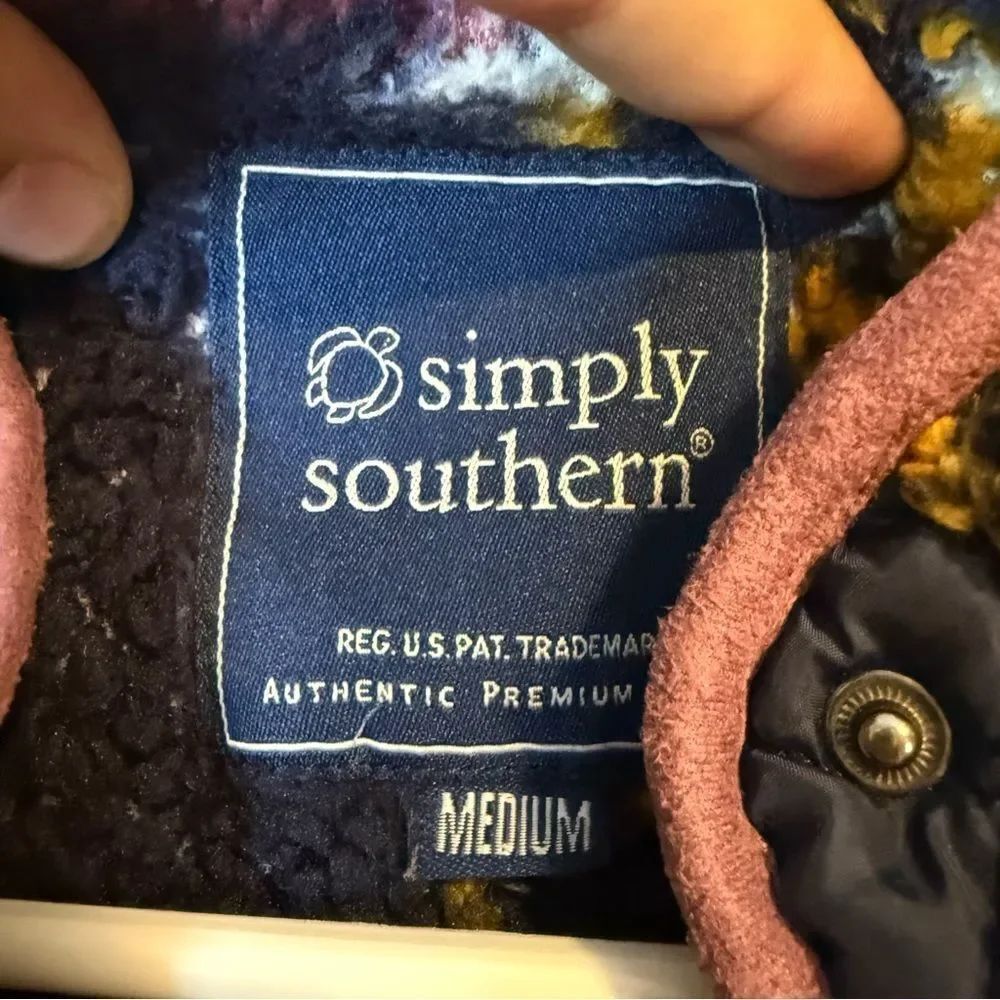 Simply Southern Multicolor Fleece Jacket - Picture 7 of 8
